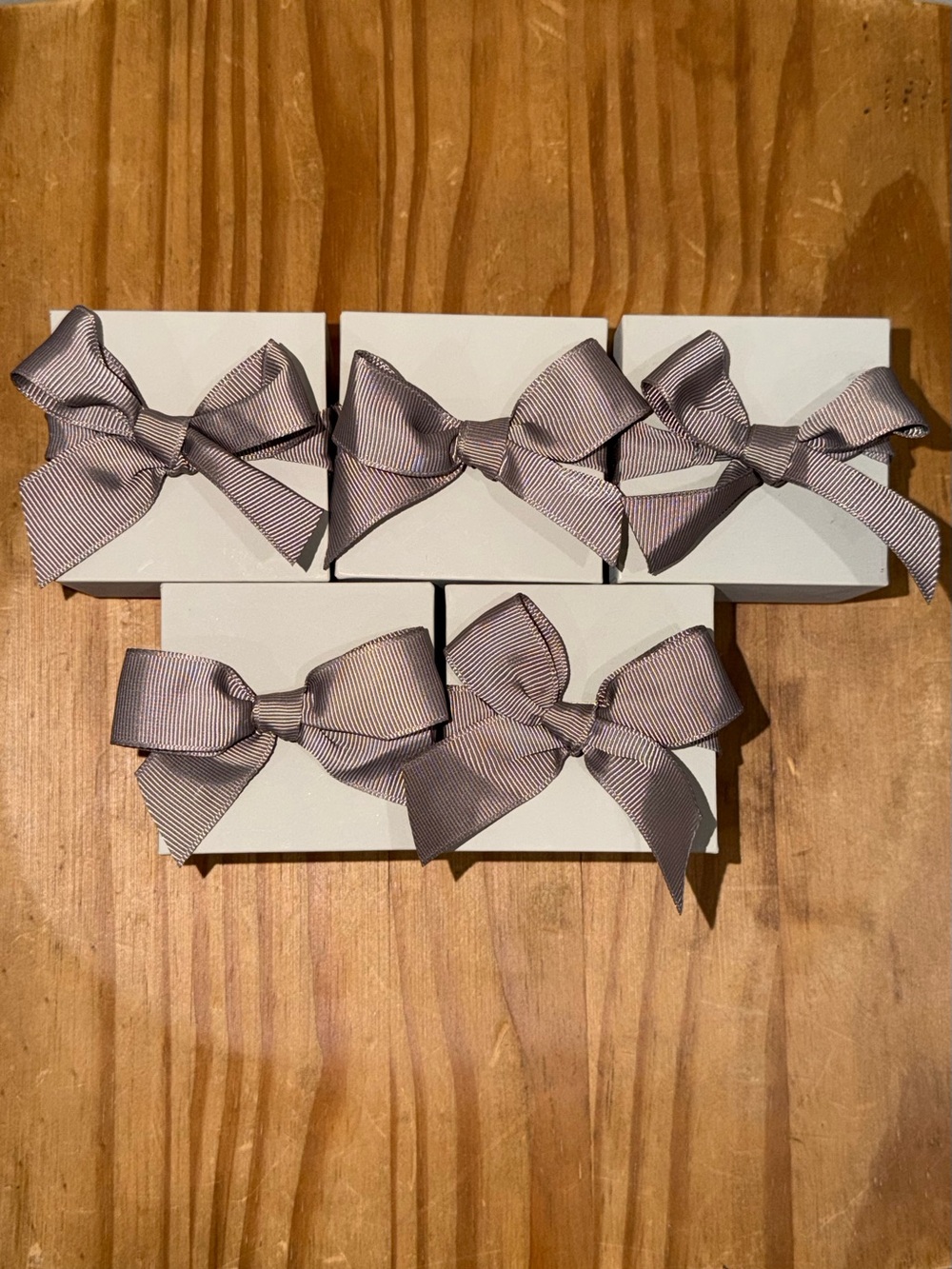 Lot of 5 Authentic Pandora Gift Boxes with Box Ribbon Bows - NWOT Reeds Jewelers